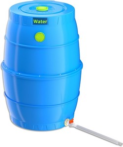 SQUEEZE master 50 Gallon Water Storage Barrel-Drinking Water Collection Barrel