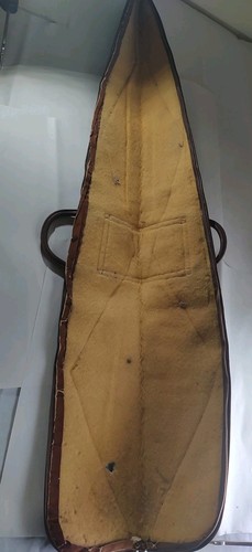 Vintage Straight Shooter Rifle Shotgun Case Brown Vinyl with Carry Handles #560 - Picture 10 of 13