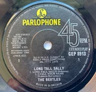 THE BEATLES "LONG TALL SALLY" 1964 SUPER RARE SOLID CTR PARL RIMS S.I.U.K EX ++