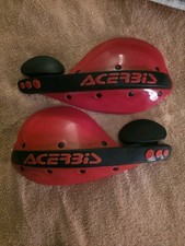Rare Acerbis Flag HANDGUARDS 0005502.110.990 Red NOS