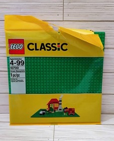 Set Of 2 Lego Classic Green Base Plates 10X10 10700  New