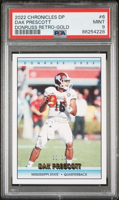 DAK PRESCOTT / 2022 Panini Chronicles Draft Picks Donruss Retro Gold #6