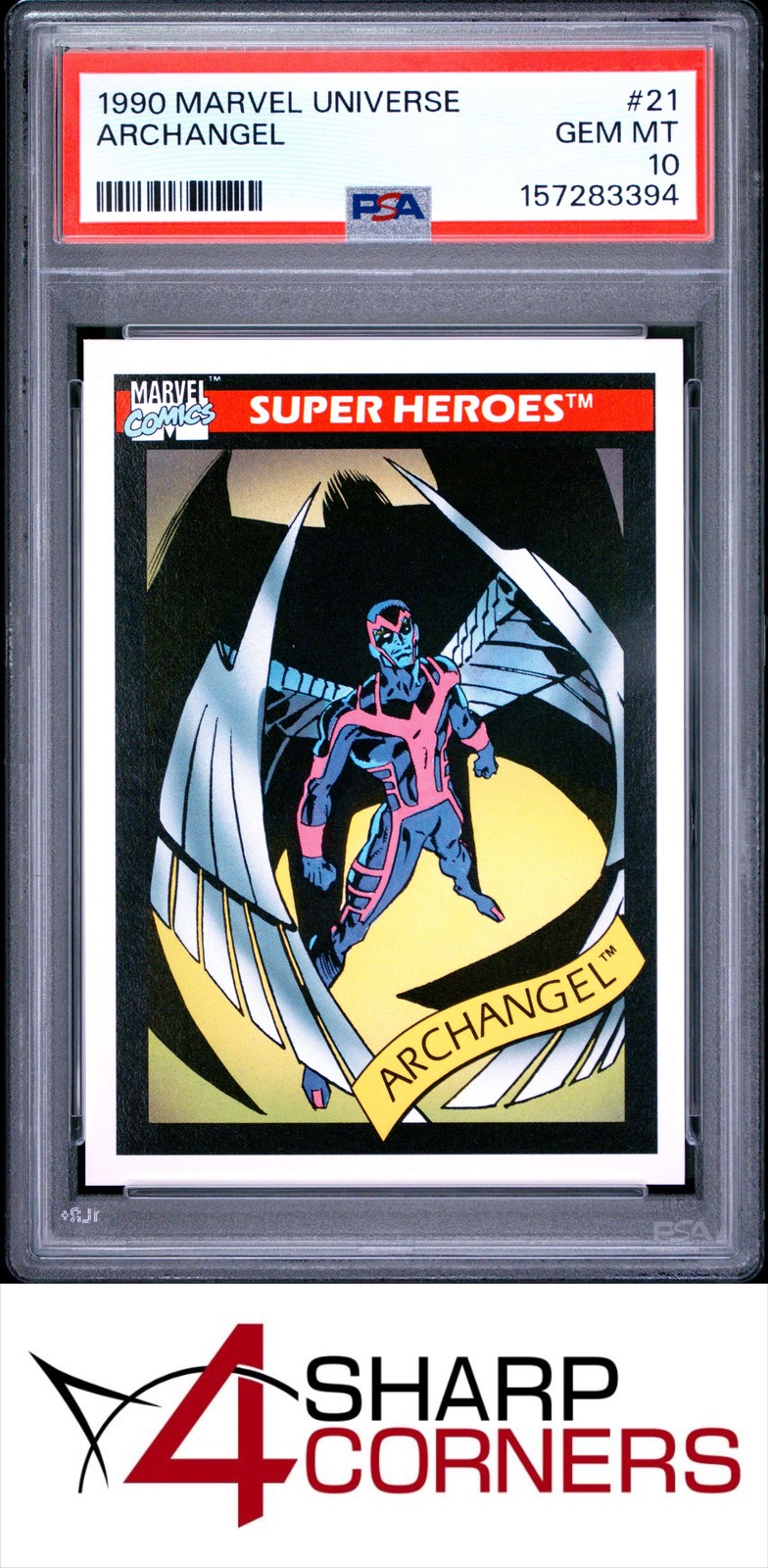 1990 MARVEL UNIVERSE #21 ARCHANGEL PSA 10
