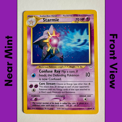 Pokémon Karte Starmie 25/64 NM Neo Revelation 2001 WOTC Vintage TCG