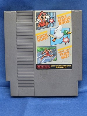 SUPER MARIO BROS / DUCK HUNT / WORLD CLASS TRACK MEET Game for Nintendo NES