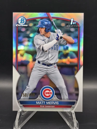 2023 Bowman Chrome Prospects Refractor /499 - #BCP74 Matt Mervis - Cubs/Marlins
