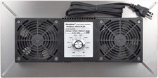220 CFM Air-Out Stainless Steel Crawl Space Vent Fan, Dual Fans with Dehumidista