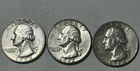 Washington Quarters Silver 1952-d 1962-P 1964–d  mixed lot XF-UNC.