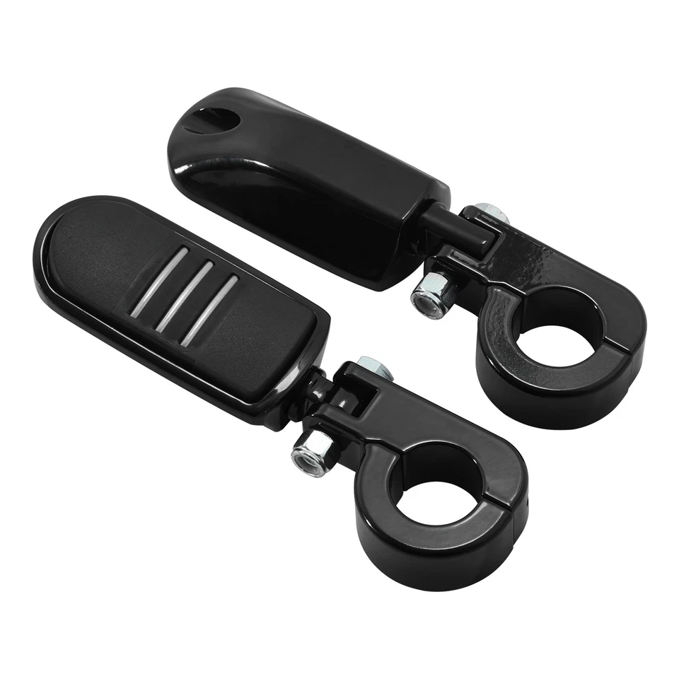 1-1/4" Highway Bar Foot Peg Clamp For Harley Street Electra Glide Road King Dyna Foto 2 de 4