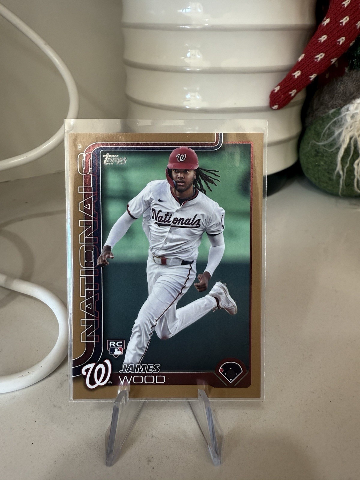 2025 Topps Series 1 - James Wood #181 Gold /2025 (RC)