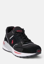 Image of Polo Ralph Lauren Men’s  Trackster 250 Black/Red Size 10 UK RRP £145 