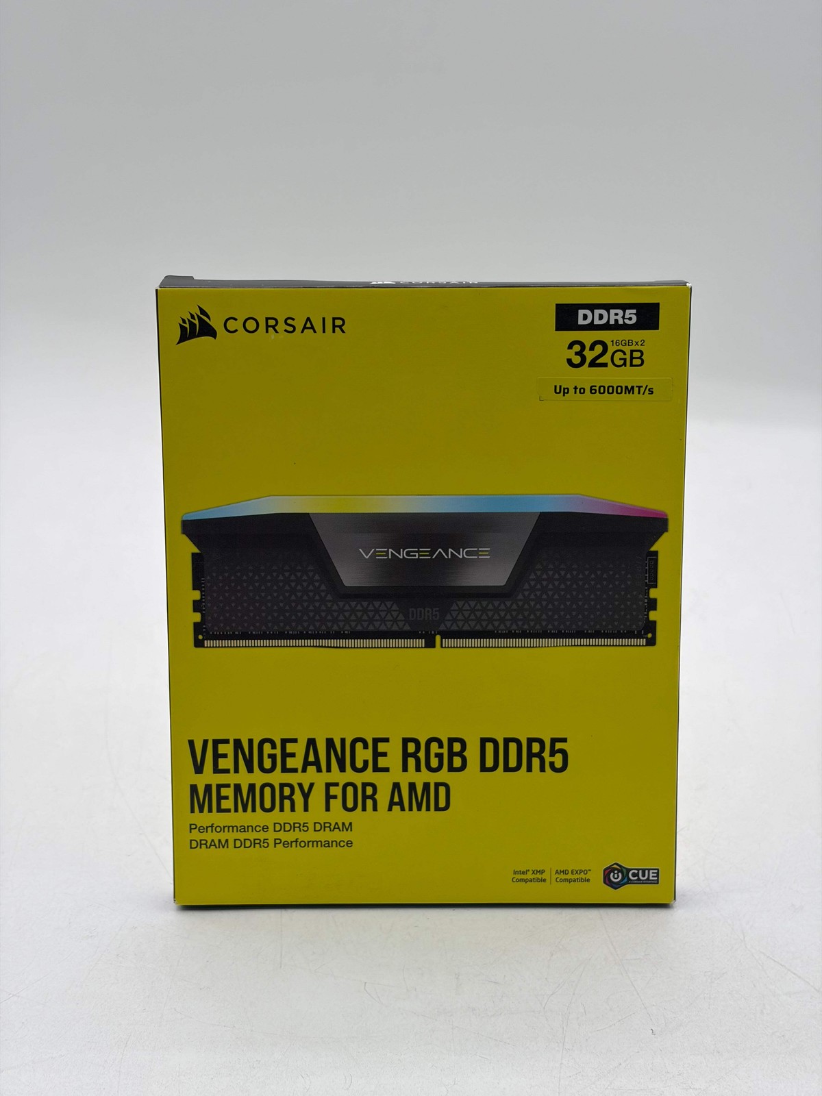 CORSAIR Vengeance RGB 32GB (2x16GB) DDR5 6000MHz CL36 SDRAM RGB Memory - Black