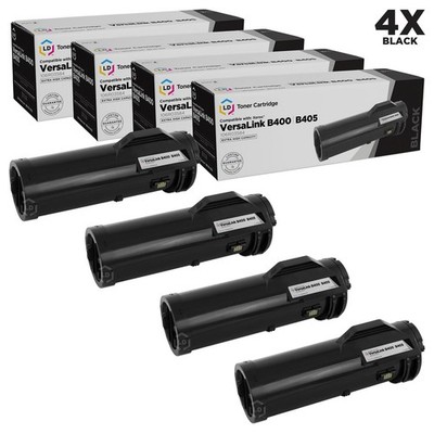 LD Compatible Xerox 106R03584 Extra HY Black Toner 4PK for VersaLink B400/B405