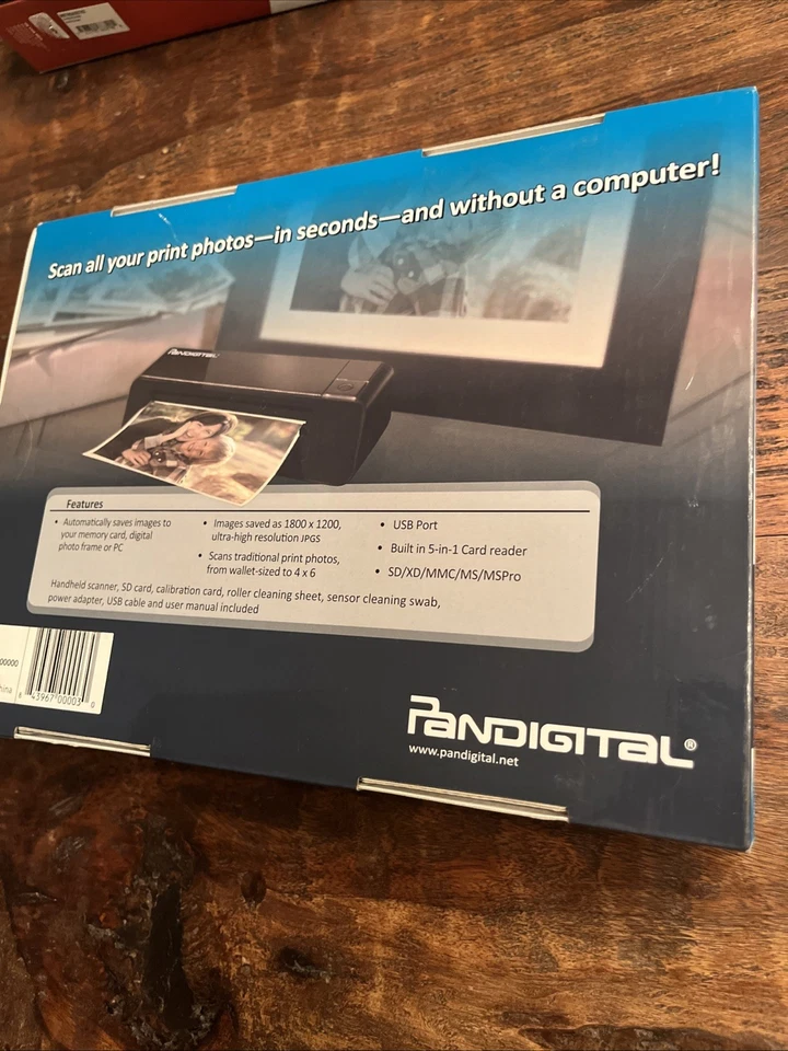New Pandigital Photolink Model #PANSCN02 One Touch Scanner Brand New Open Box - Image 2 of 2