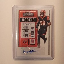 2020 Contenders Khalid Kareem RC Rookie Ticket Auto #207 Bengals