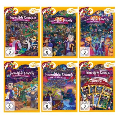 Incredible Dracula 1-12 PC Zeitmanagement Spiele auf Disc Auswahl NEU&OVP