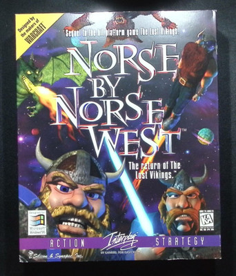 Norse by Norse West: The Return of the Lost Vikings (PC, 1997) - BIG BOX RARE