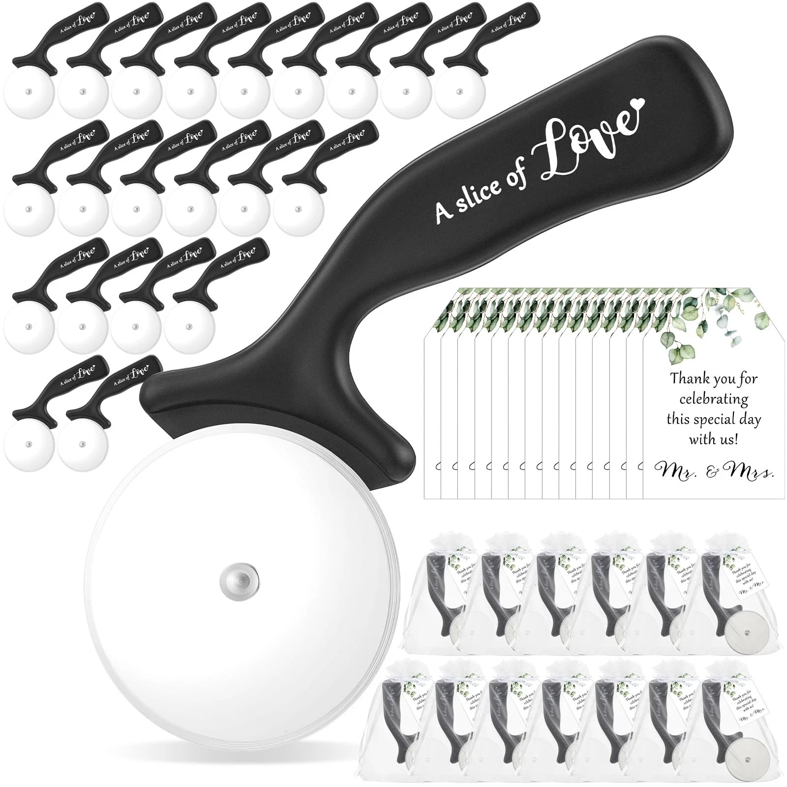 50 Set Wedding Party Favor for Guests Include a Slice of Love Stainless Steel...
Opens in a new wind