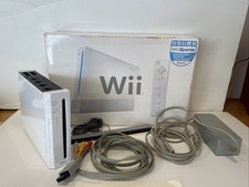 Nintendo Wii Console RVL-001 With Cords In Box No Inserts Tested Factory Reset