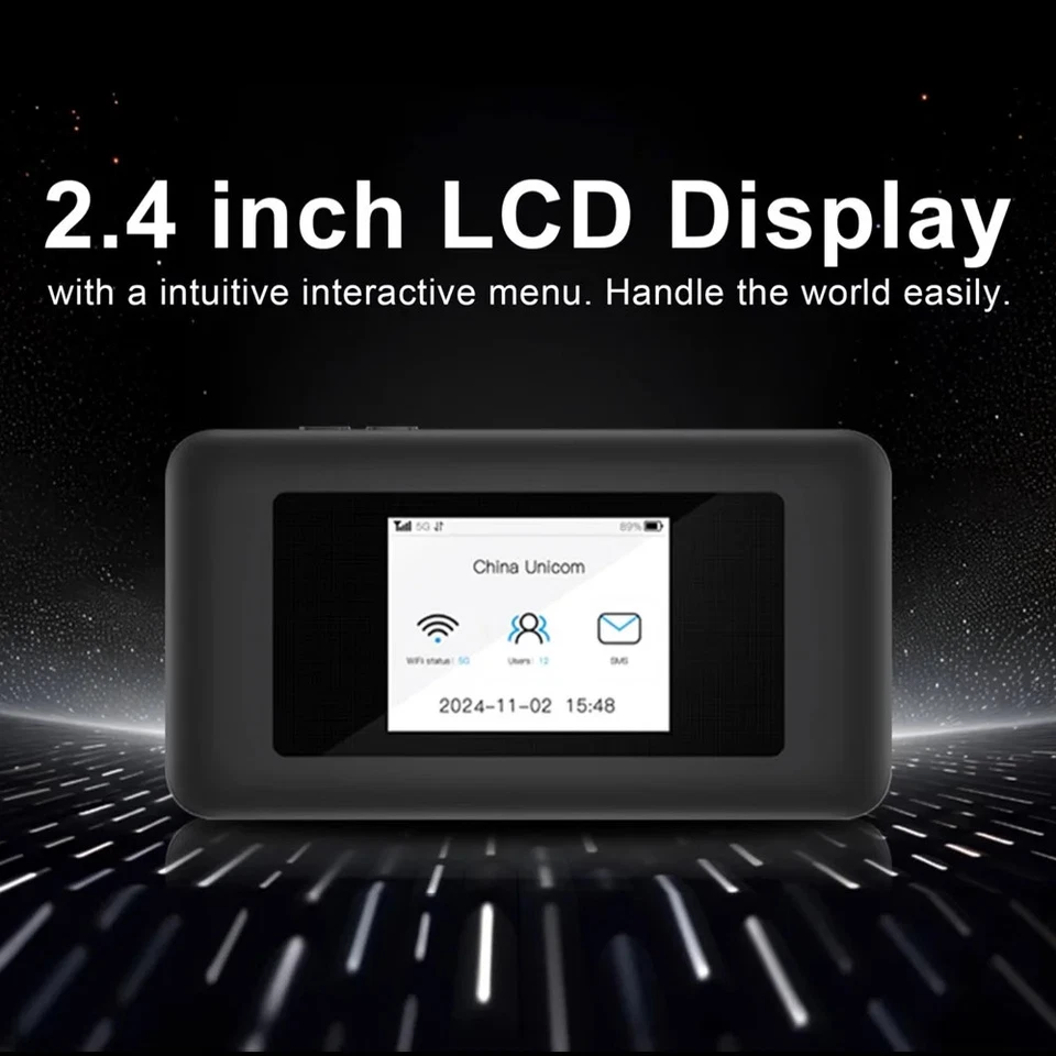 Karbor 5000mAh 5G Dual-Band WIFI Pocket Router WiFi 6 Hotspot Poker Router Wifi - Image 2 of 4