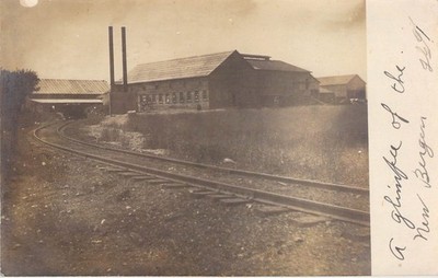Bergen, New York,  Canning Factory,  Genesee County, Real Photo Postcard RPPC