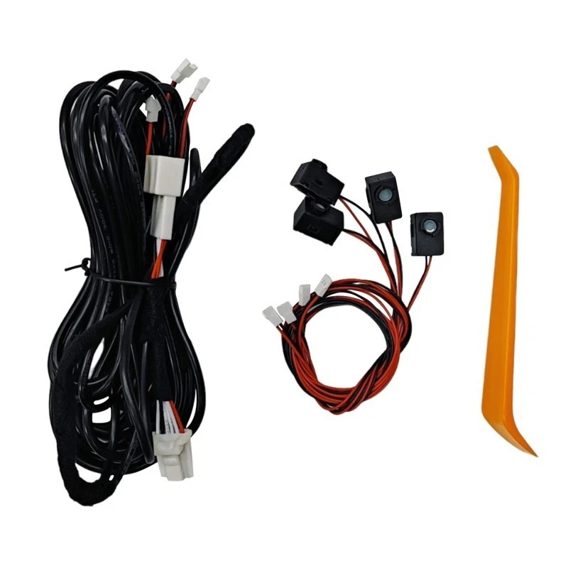 Luz LED ambiental espacio para pies azul para Toyota Land Cruiser Prado LC250 2024 2025 Foto 4 de 4