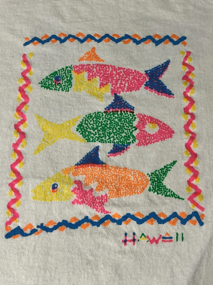 Camiseta True Vintage Años 80 90 Puntada Única Para Mujer’s S Hawaii Bebé Hecha en EE. UU. Foto 2 de 4