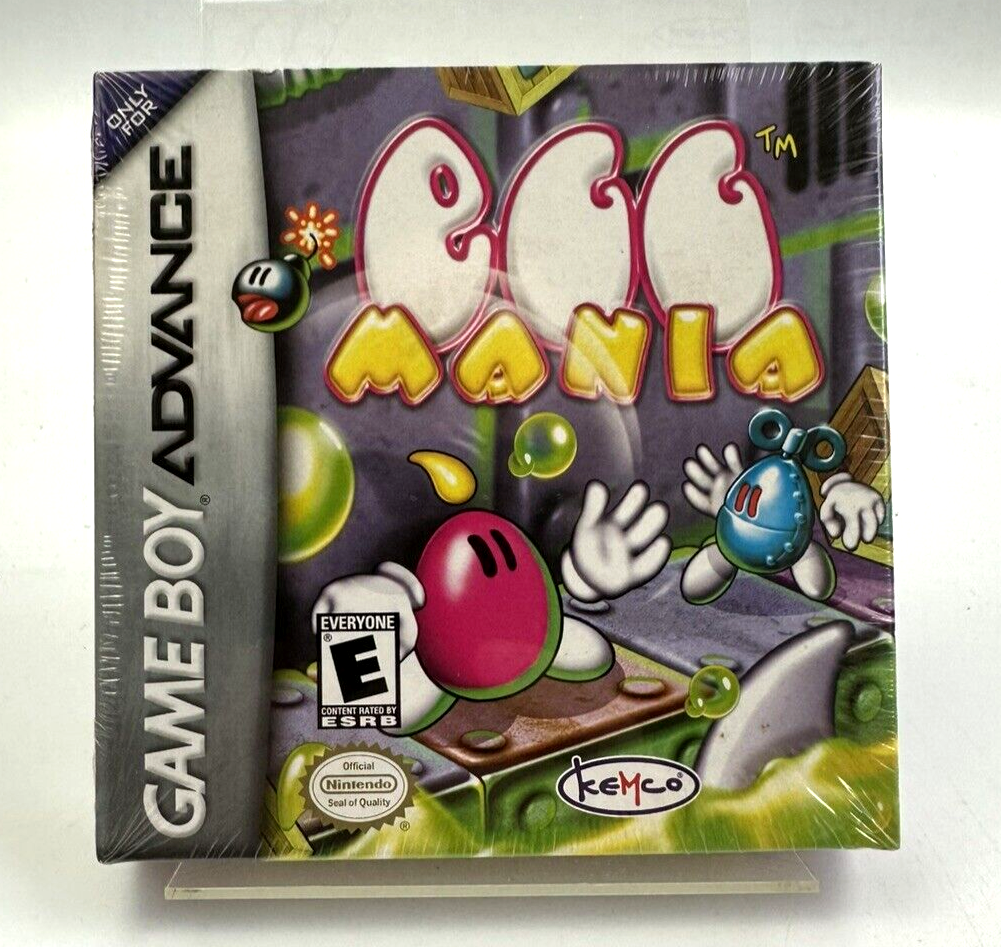 GBA Egg Mania, New Factory Sealed