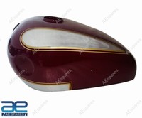 FüR Ariel Square Four 1000Cc Maroon Lackierter Chrom Benzin Kraftstofftank