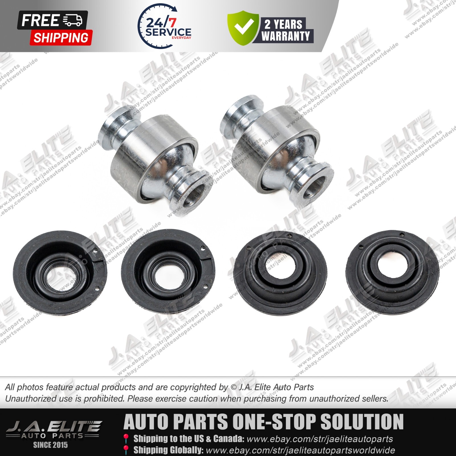 6pcs Upper Control Arm Ball Joint & Gaiters fit Ferrari 430 599 612 360, 203633