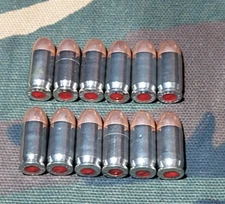 380 SNAP CAPS  SET OF 12 (NICKEL+FMJ) 90gr