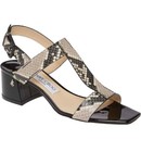 Buckle Slingback Snake Heels for Women