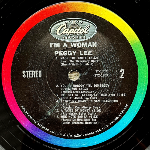 Peggy Lee – I'm A Woman Capitol # ST-1857 ~ Stereo 1977 NM- SHIPS FREE & INSURED - Picture 15 of 17