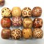 100pcs-Mixed-Large-Hole-Ethnic-Pattern-Stringing-Wood-Beads-DIY-Fashion-Jewelry thumbnail 4