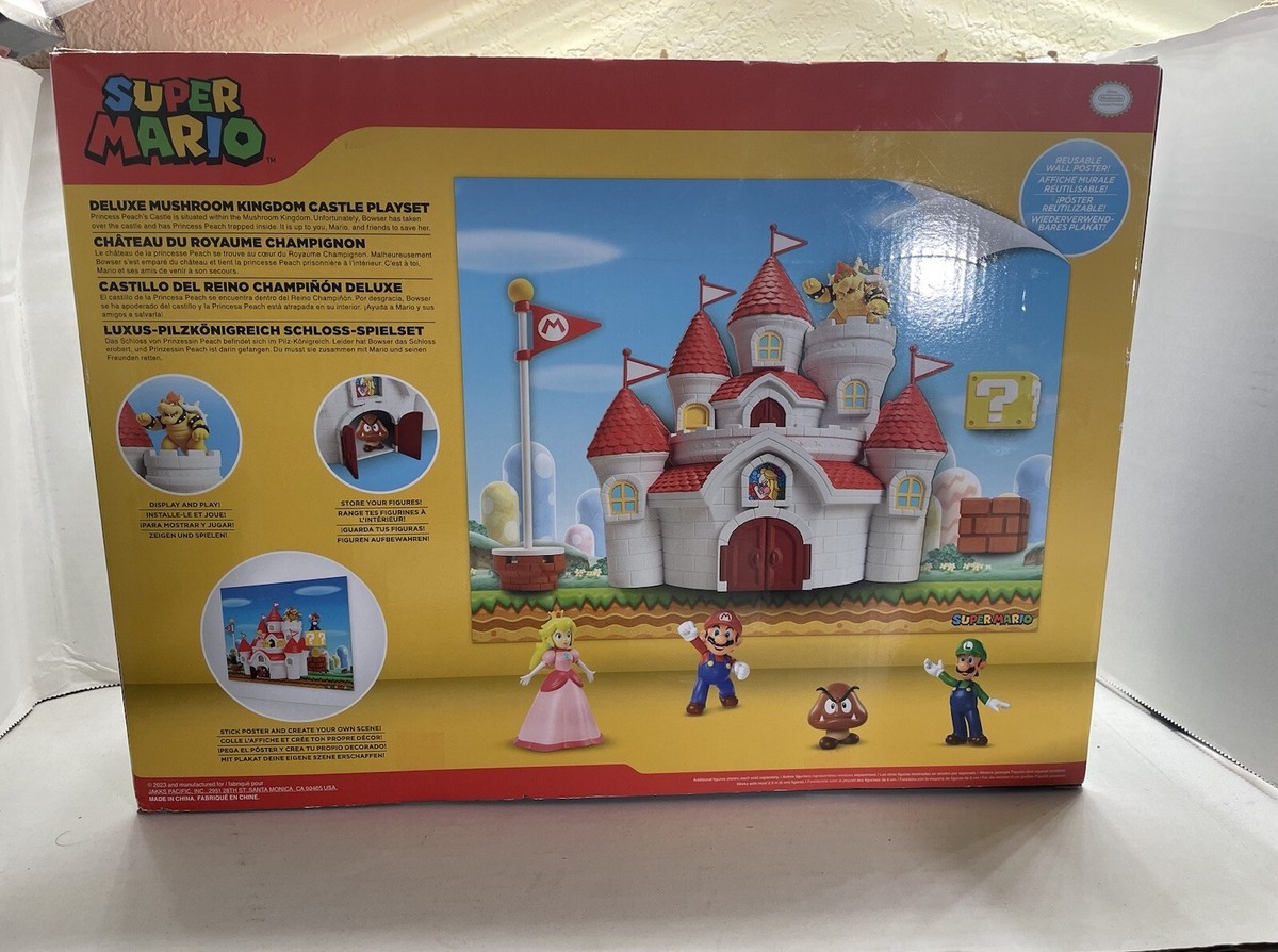 Super Mario Bros. Deluxe Mushroom Kingdom Castle Playset