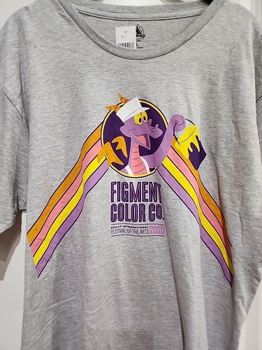 2020 Epcot Flower and Garden Festival AP Passholder Green Figment T-Shirt LARGE