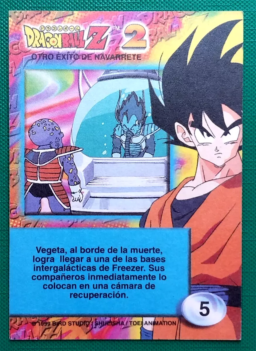 DRAGON BALL Z THE SAGA OF VEGETA NAVARRETE 1998 COMPLETE SET CARDS  108/108