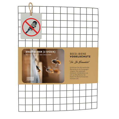Drahtgitter für Insektenhotel 33x22,8cm I 19mm Maschenweite (4 Stk)