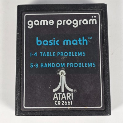 Basic Math Atari 2600 1977 Game Cartridge Only - CX-2661 Good Condition 