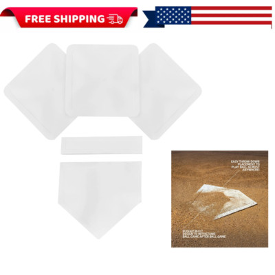 Baseball Base Set, Waterproof, Durable Rubber Weather Resistant & Tear Resistant