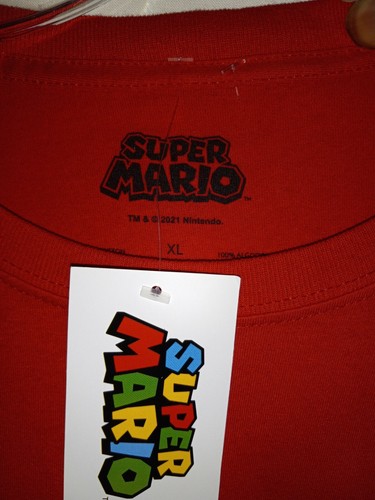 Super Mario Bros Retro Red T-Shirt Adult Size XL - Picture 3 of 4
