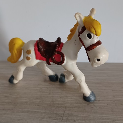 Lucky Luke Et Jolly Jumper - Lot Figurines Flexibles Dargaud 1984