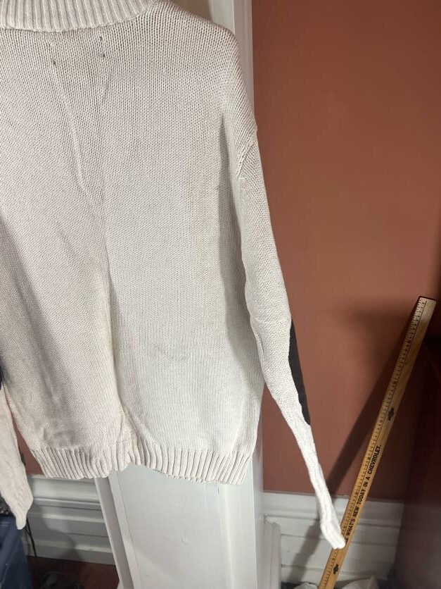 Chaps Men’s Elbow Patch Pullover Knit Sweater Moc… - image 9