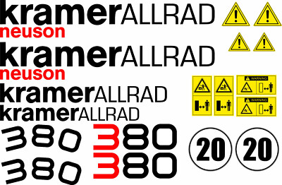 KRAMER 380 Radlader Lader Ladegerät Aufkleber Set Decals