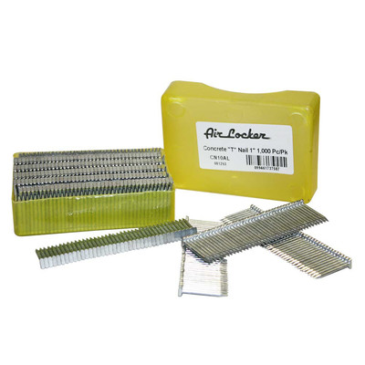 14 Gauge 1000 Concrete T-Nails for Concrete Nailer 1''  Smooth Shank CN10AL 2PACK