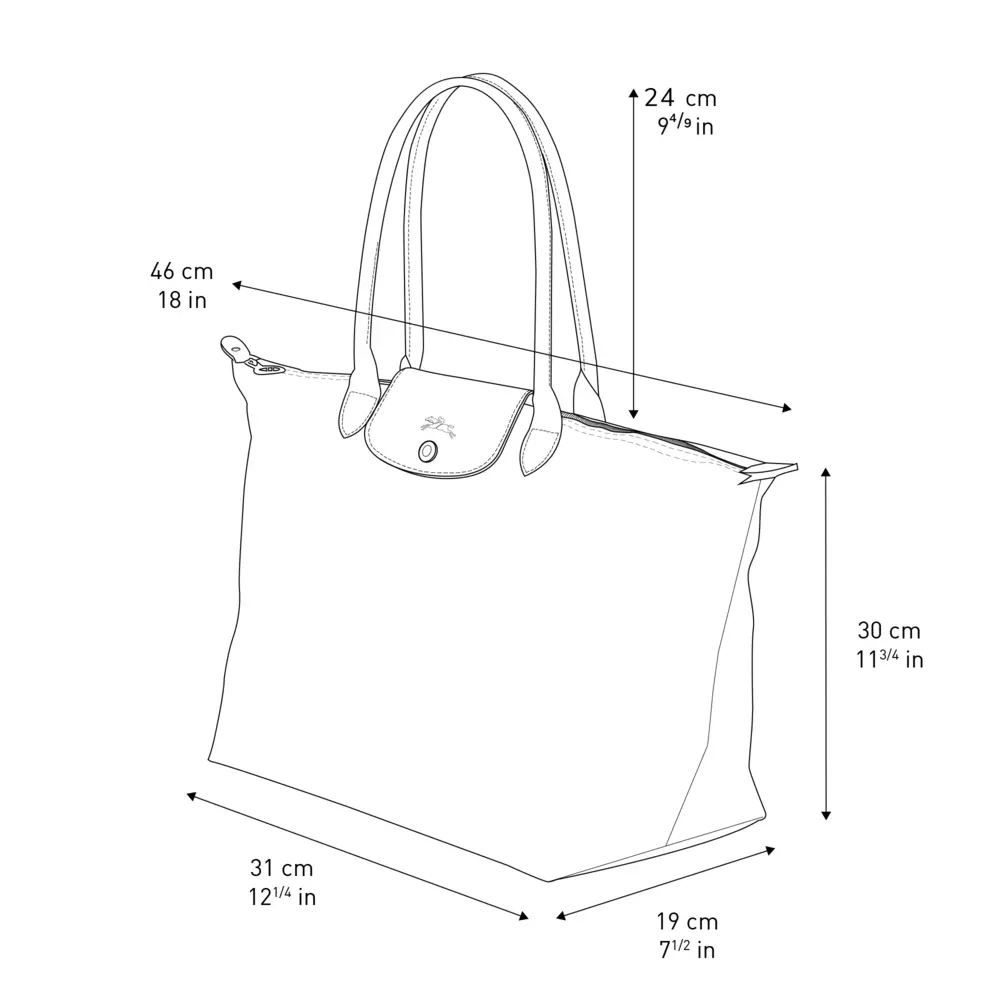 Large longchamp bag clearance dimensions