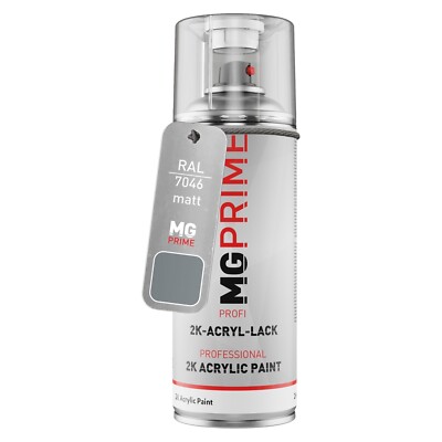 RAL 7046 Telegrau 2 Telegrey 2 matt 2K Acryl Spraydose Sprühdose 400 ml