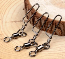American Swivel with Coast Lock Snap Black Nickel Fishing Tackle Ring