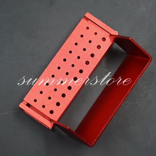 Dental Bur Burs Holder Block Disinfection Box Aluminium Autoclave 30 Holes - Picture 35 of 39