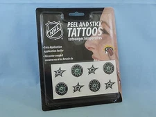 DALLAS STARS  Peel and Stick TATTOOS  New in Package! by RICO  Set of 4 packages